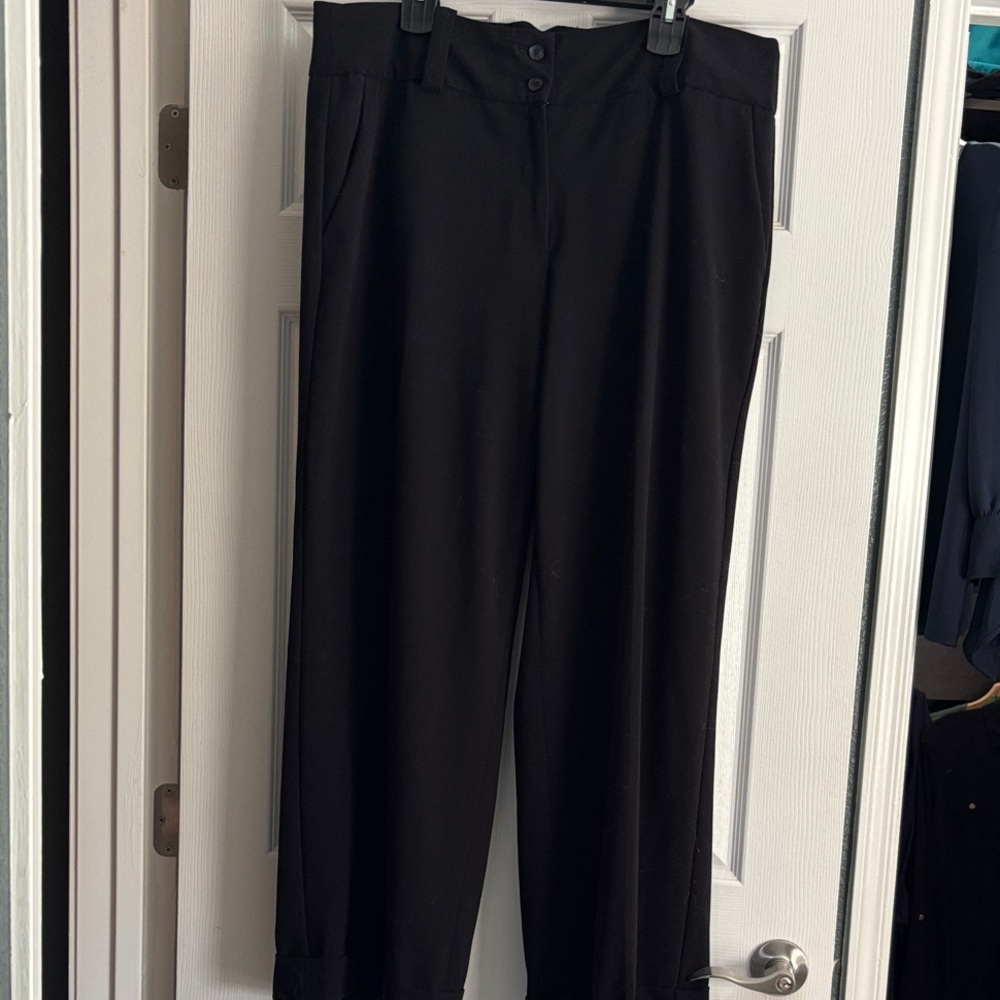 Lane Bryant Black Wide Leg Dress Pants
